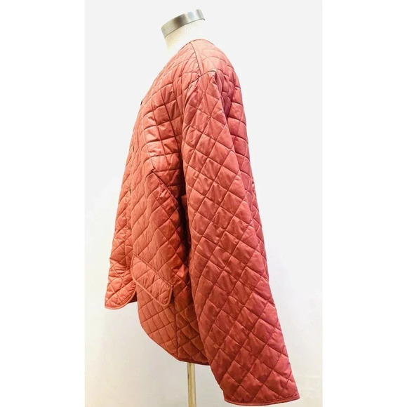 NWT CROFT & BARROW Women Button Down Quilted Orange Jacket Lightweight 3X - Picture 11 of 15